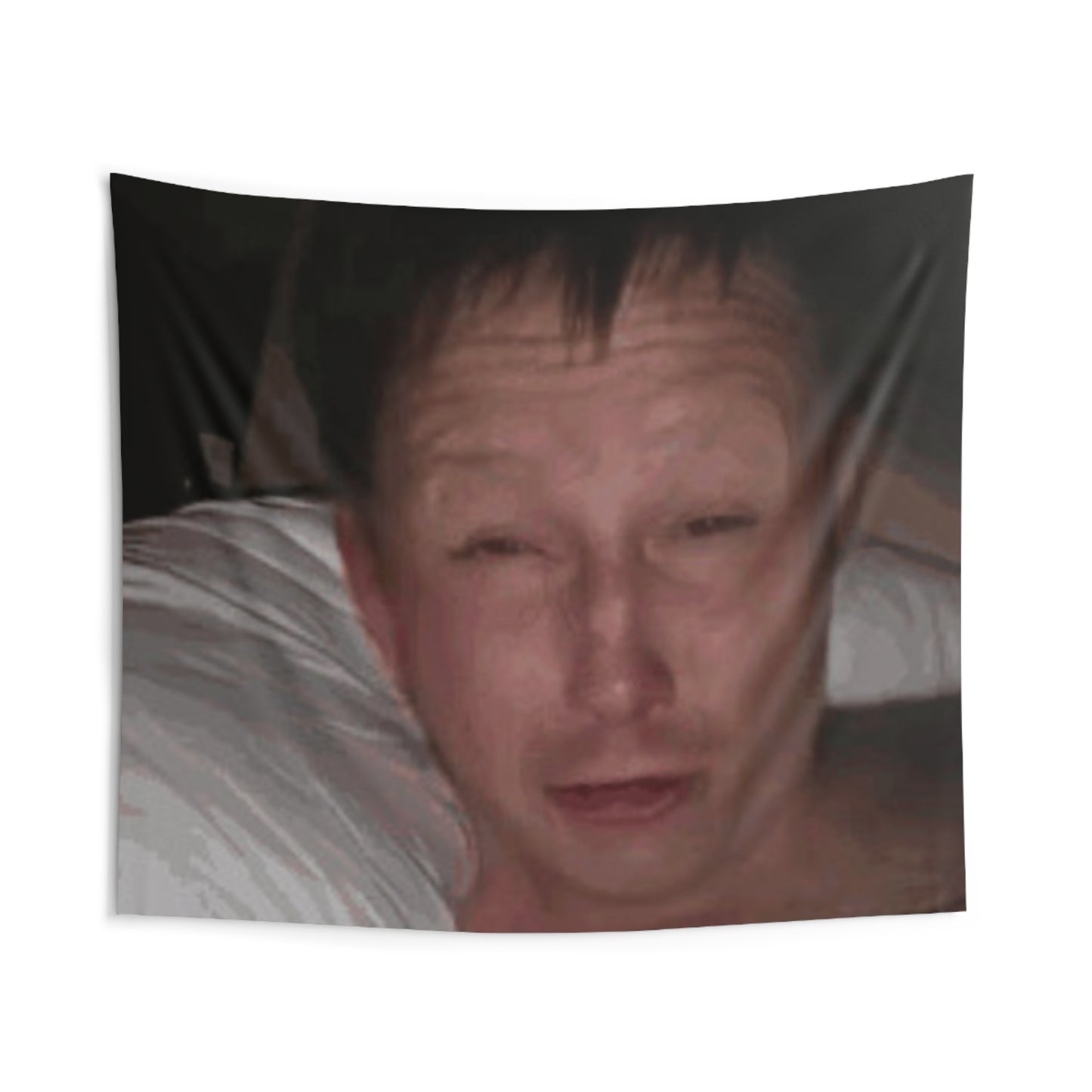Funny Meme Face Wall Tapestry – Humorous Bedroom Dorm Decor