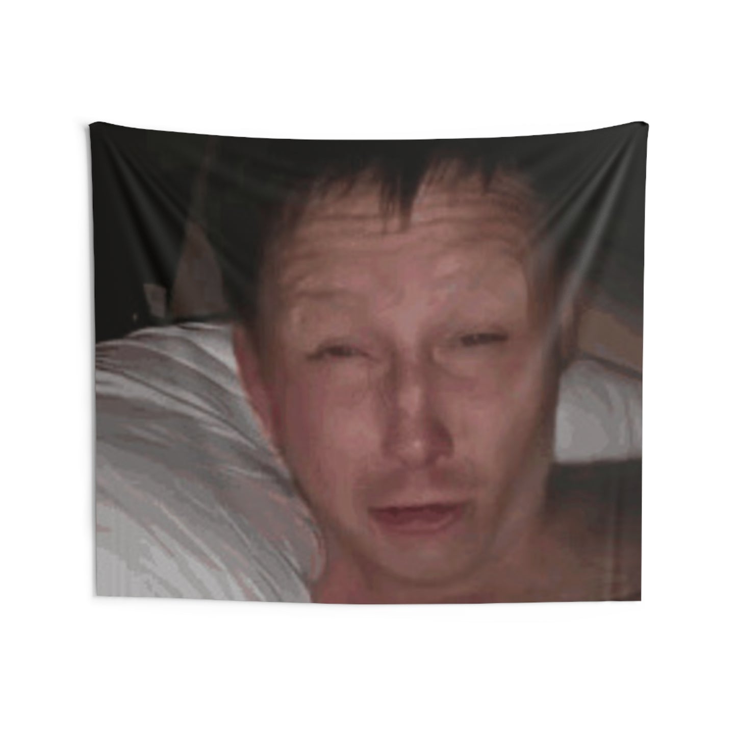 Funny Meme Face Wall Tapestry – Humorous Bedroom Dorm Decor